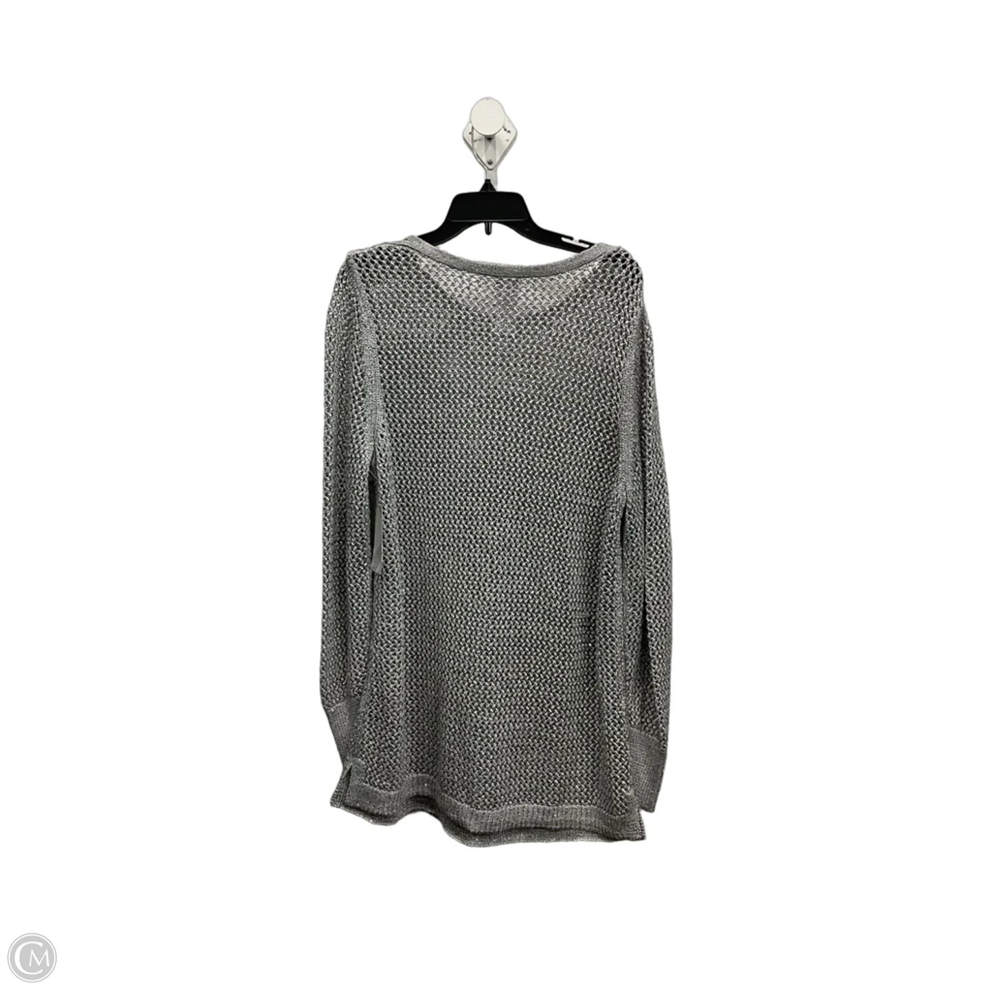 Top Long Sleeve By Chicos In Silver, Size: Xl