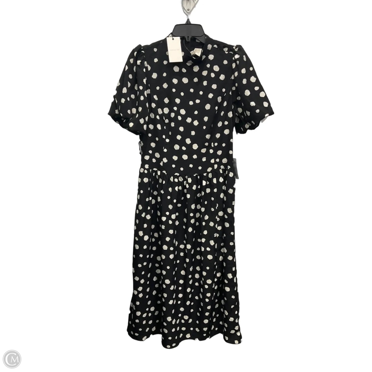Dress Casual Midi By Adelyn Rae In Black & White, Size: M