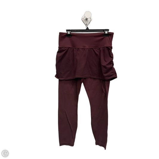 Skort By Athleta In Maroon, Size: L