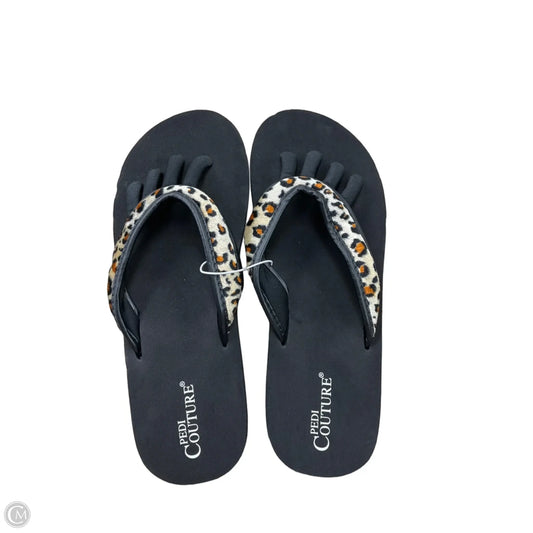 Sandals Flip Flops By Clothes Mentor In Animal Print, Size: 9