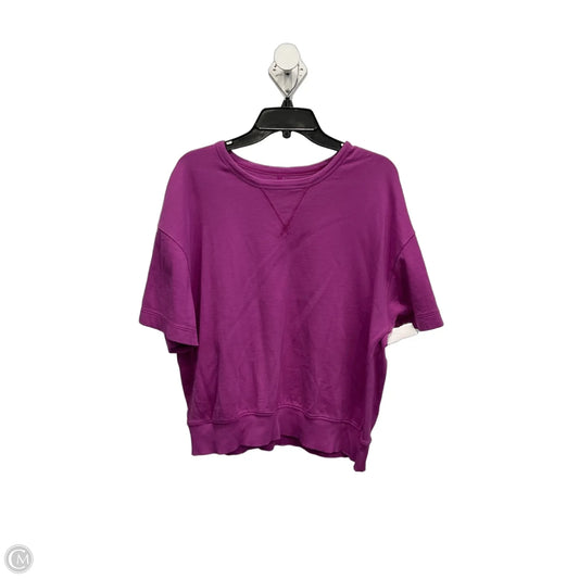 Top Short Sleeve By Athleta In Pink, Size: S