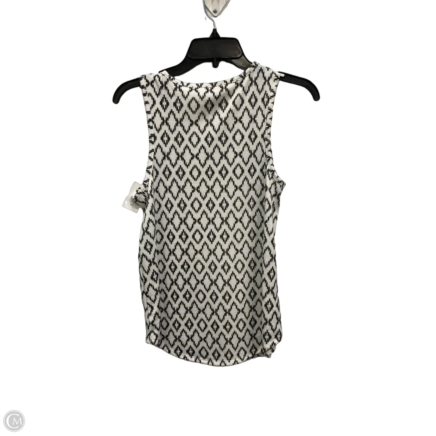 Top Sleeveless By Banana Republic In Black & White, Size: S