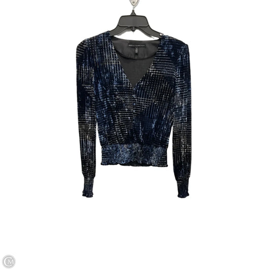 Top Long Sleeve By White House Black Market In Blue, Size: Xs