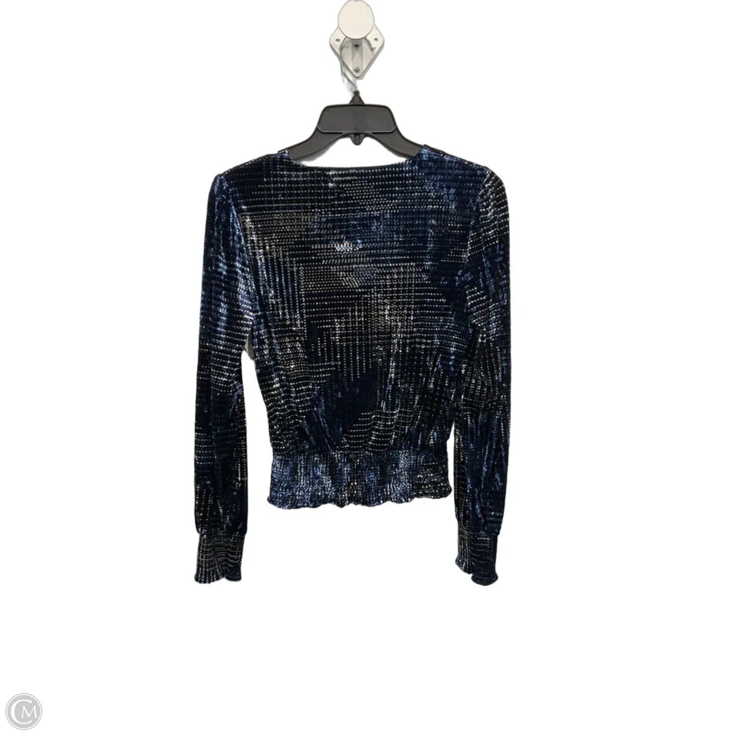 Top Long Sleeve By White House Black Market In Blue, Size: Xs