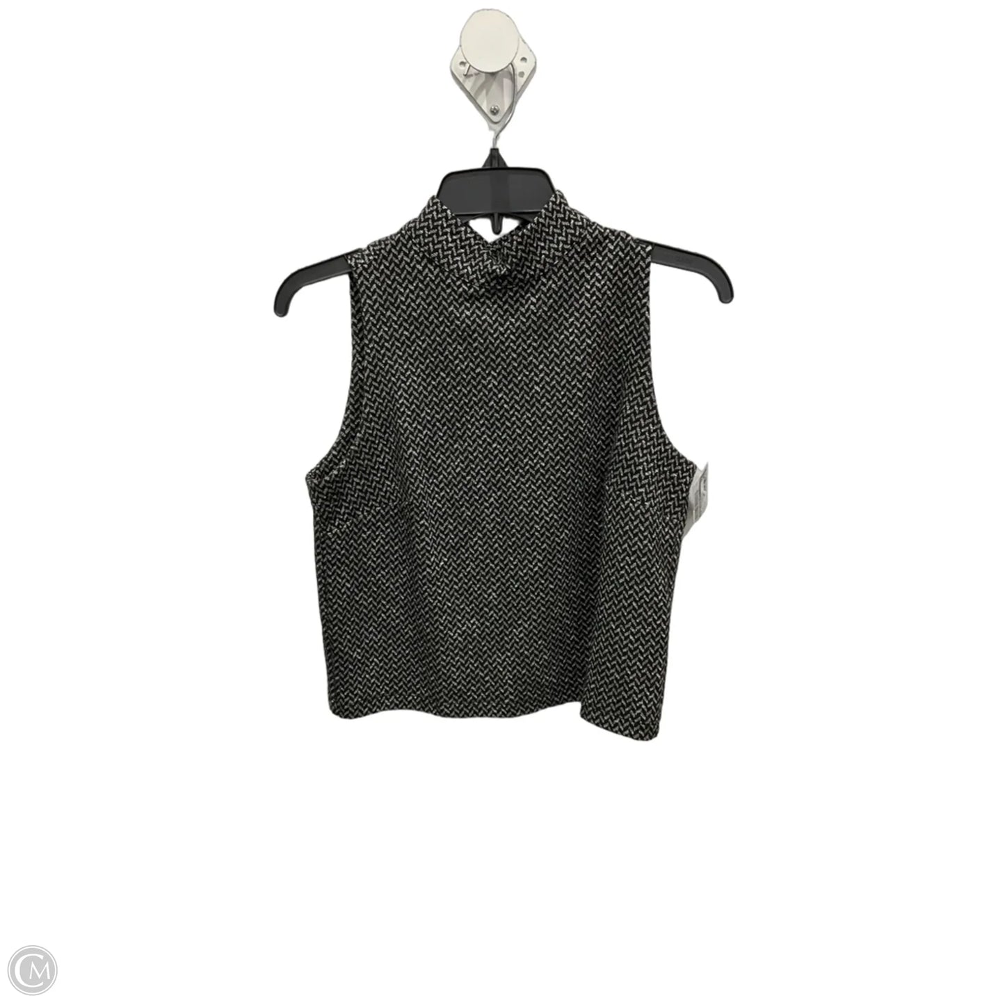 Top Sleeveless By Banana Republic In Black & White, Size: Xs