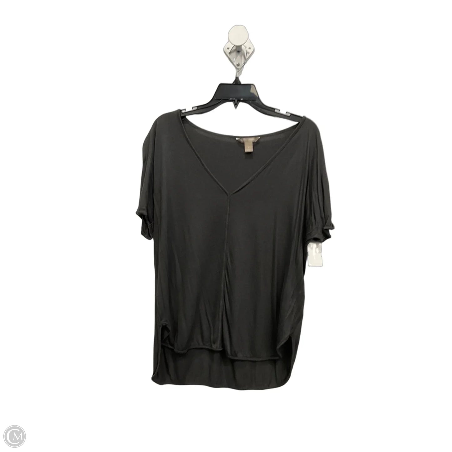 Top Short Sleeve By Banana Republic In Grey, Size: L