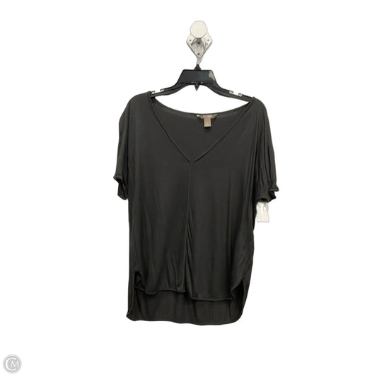 Top Short Sleeve By Banana Republic In Grey, Size: L