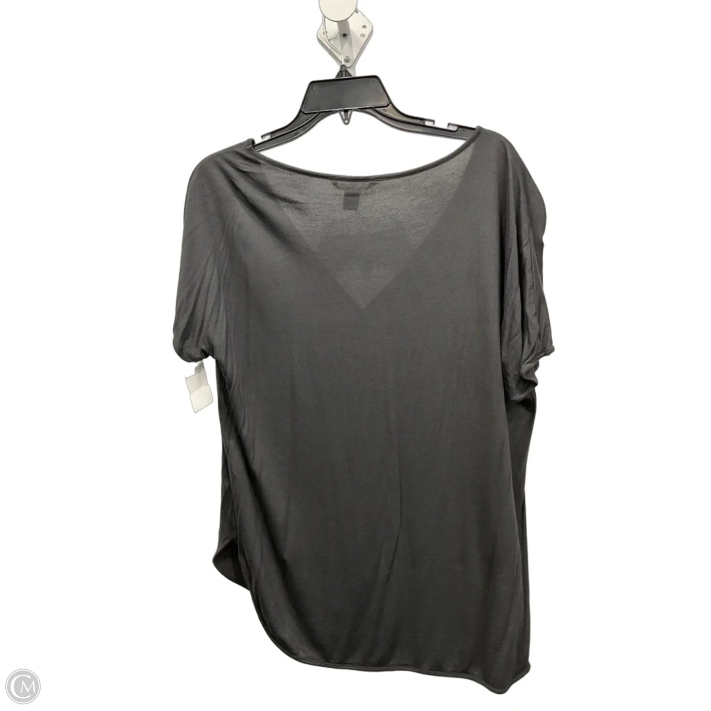 Top Short Sleeve By Banana Republic In Grey, Size: L