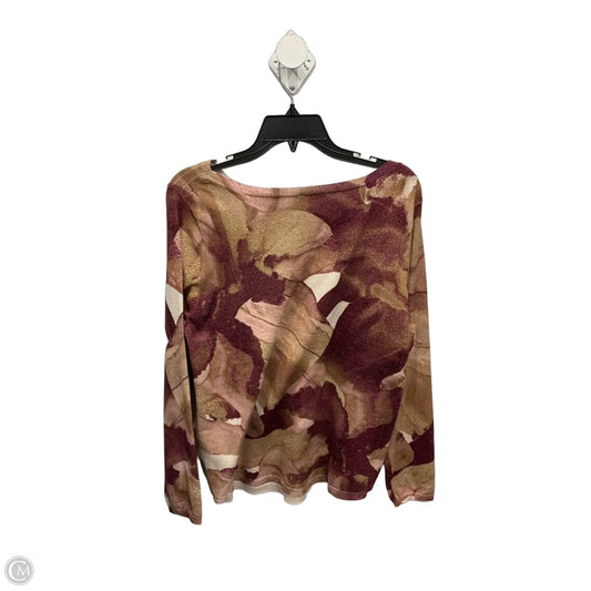 Top Long Sleeve By Chicos In Multi-colored, Size: L