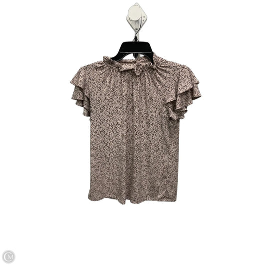 Top Short Sleeve By Adrianna Papell In Pink, Size: Xs