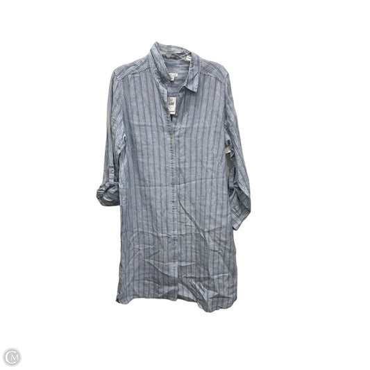 Dress Casual Midi By J. Jill In Blue & White, Size: L