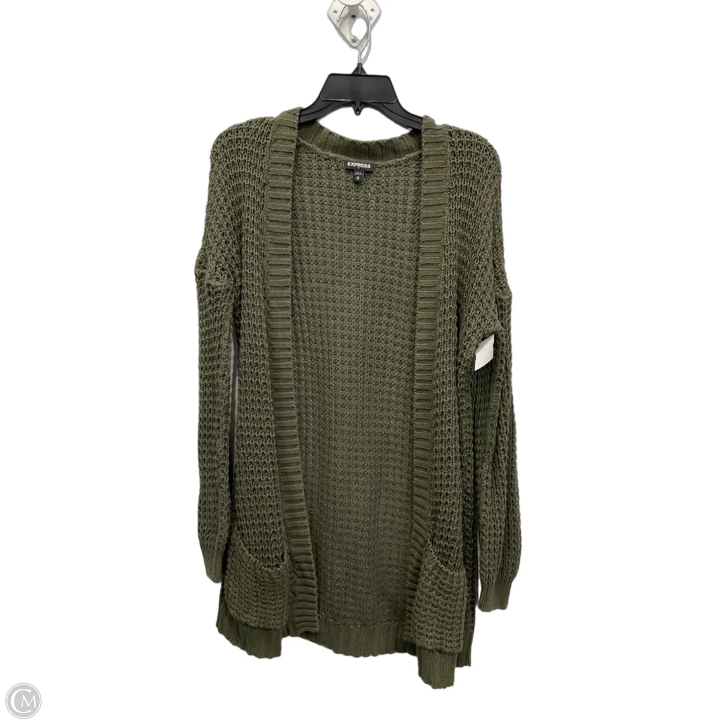 Cardigan By Express In Green, Size: M