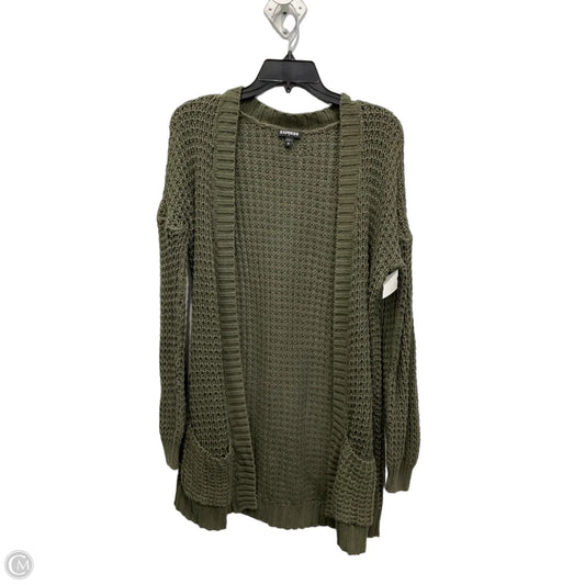 Cardigan By Express In Green, Size: M