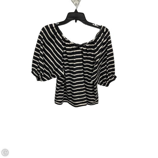 Top Short Sleeve By J. Crew In Striped Pattern, Size: L