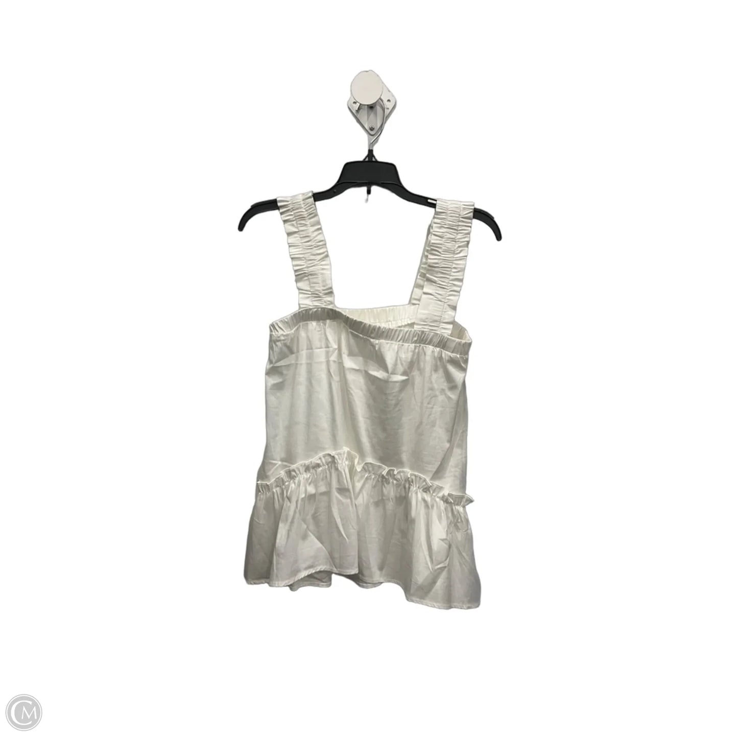 Top Sleeveless By Glam In White, Size: S