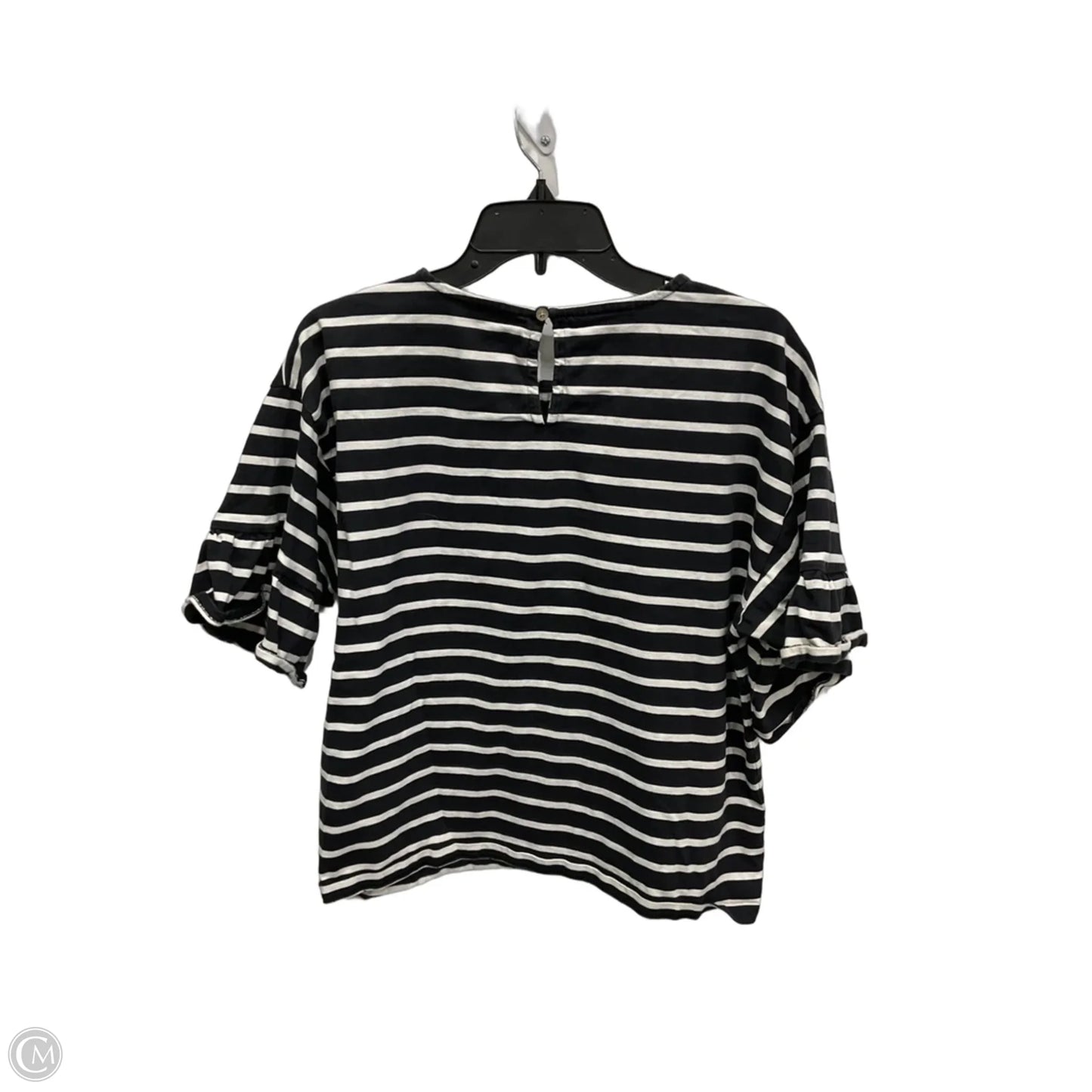 Top Short Sleeve By J. Crew In Striped Pattern, Size: L