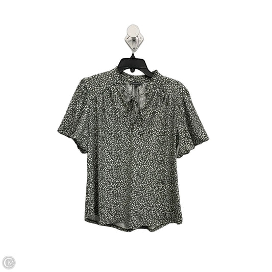 Top Short Sleeve By Adrianna Papell In Green, Size: L