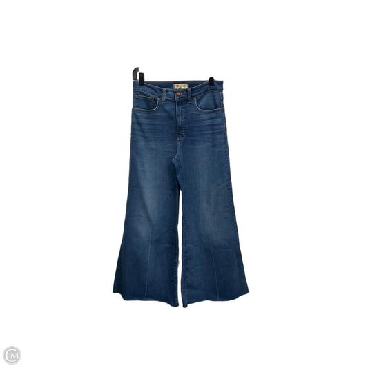 Jeans Wide Leg By Madewell In Blue, Size: 28