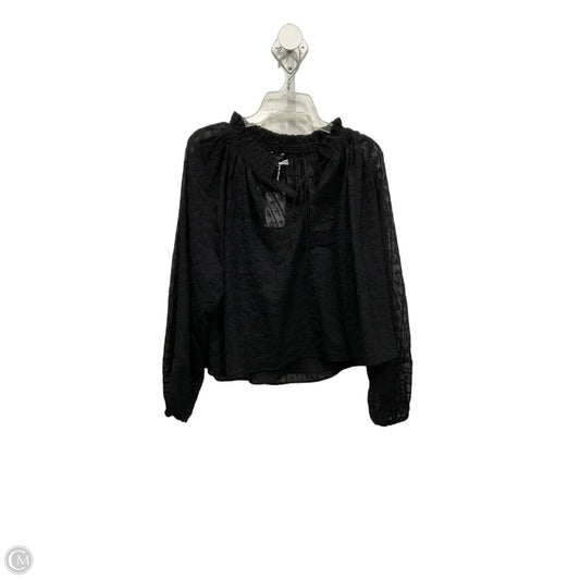 Top Long Sleeve By Madewell In Black, Size: M