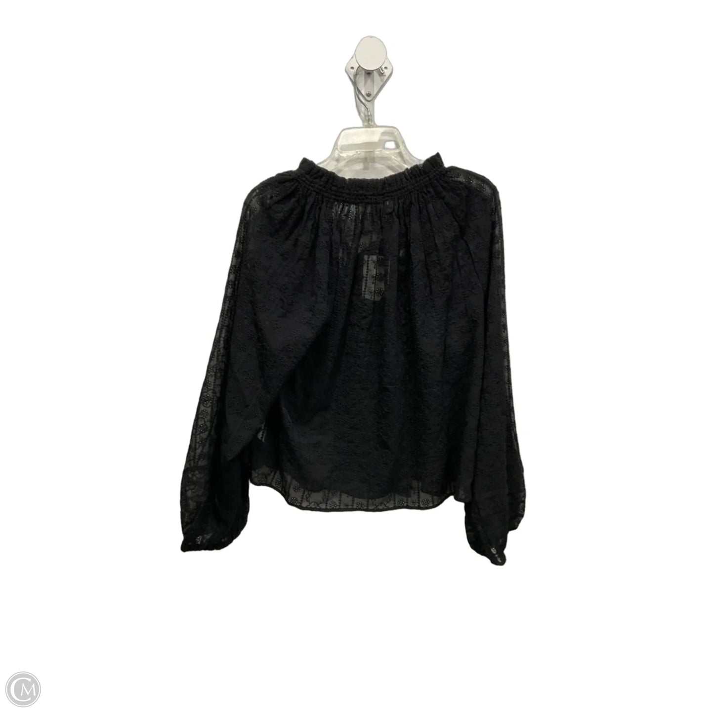 Top Long Sleeve By Madewell In Black, Size: M