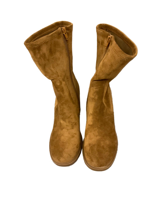 Boots Mid-calf Heels By Falls Creek In Brown, Size: 8