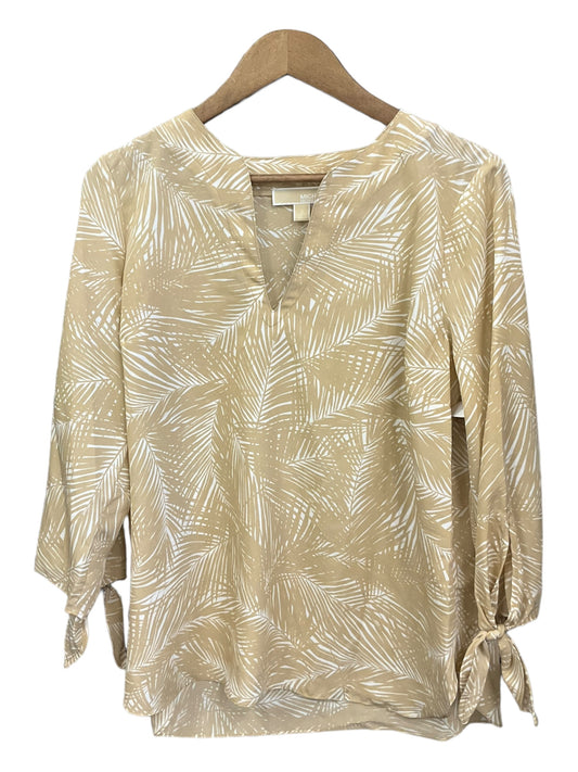 Blouse 3/4 Sleeve By Michael By Michael Kors  Size: L