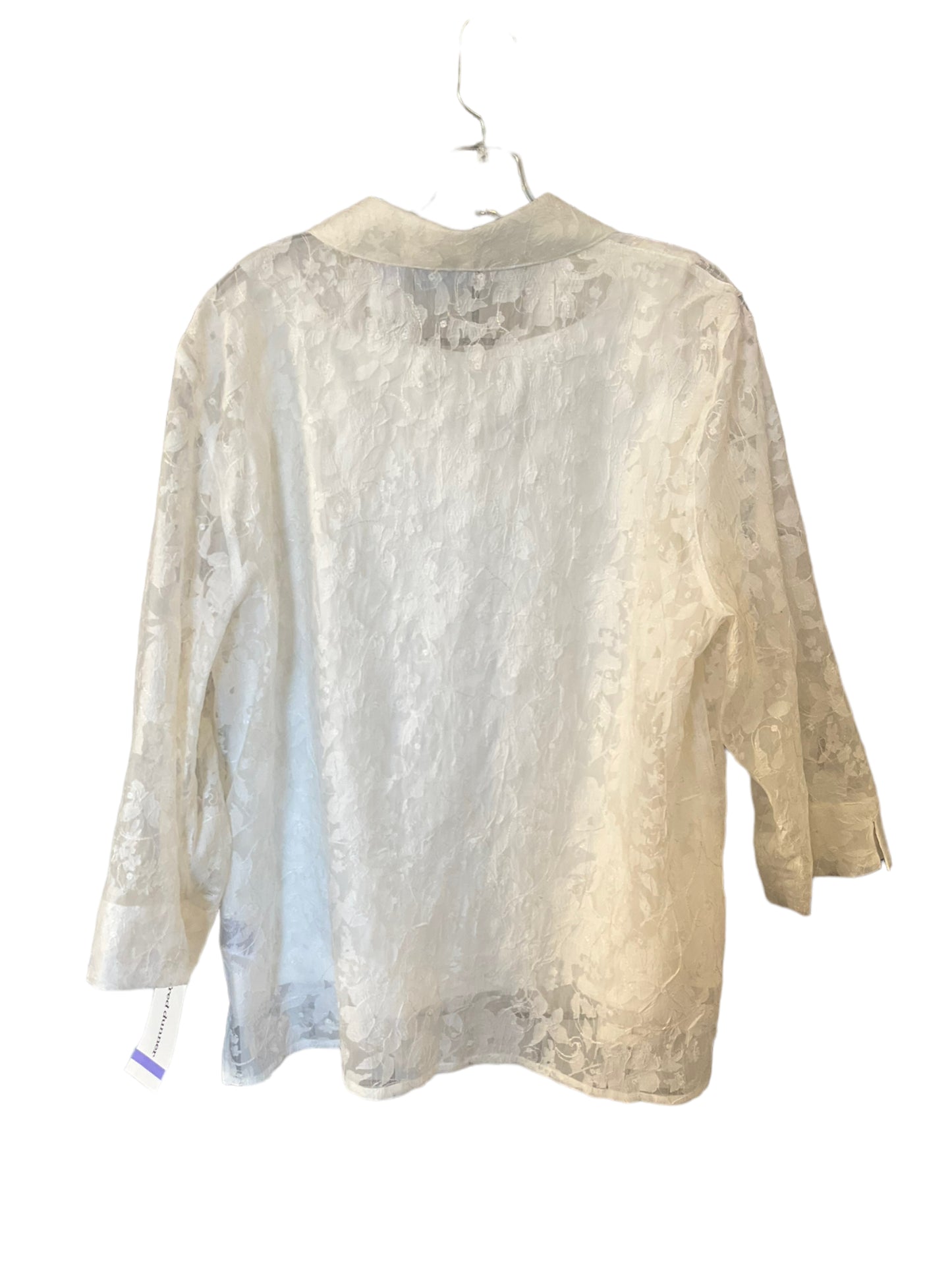Top Long Sleeve By Alfred Dunner  Size: 2x