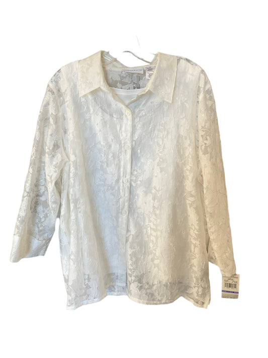 Top Long Sleeve By Alfred Dunner  Size: 2x