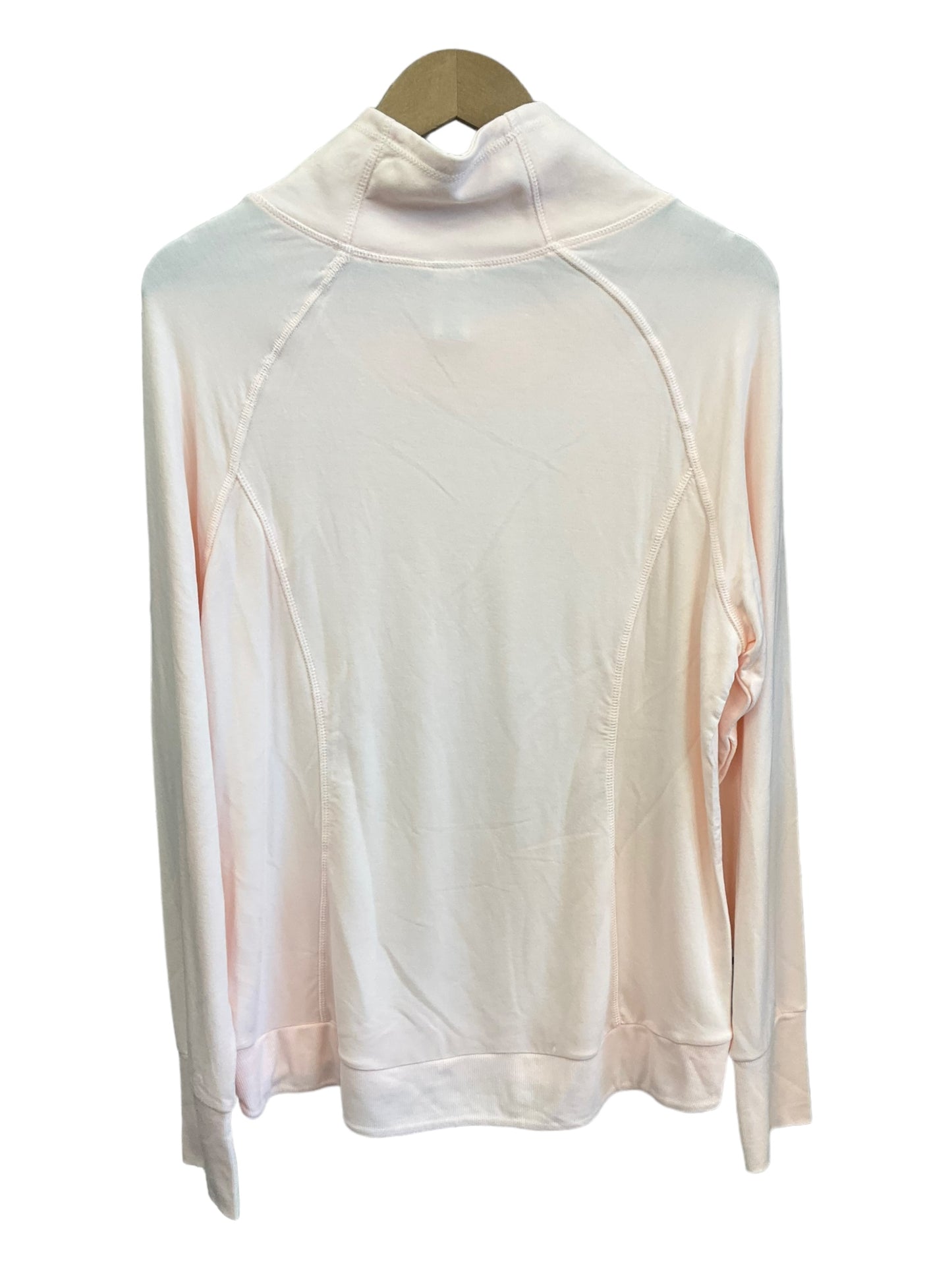 Athletic Top Long Sleeve Collar By Yogalicious  Size: L